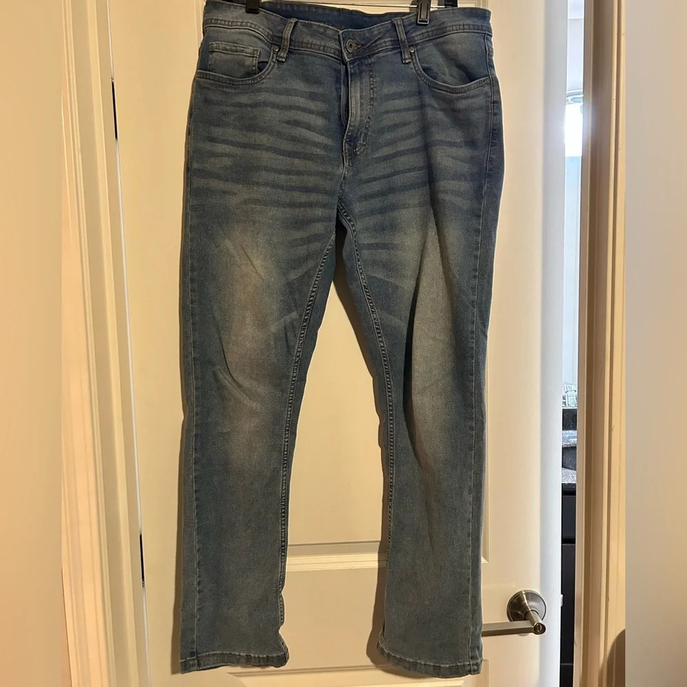The Perfect Jean NYC Light Wash Slim Fit Mens Jeans 34x30